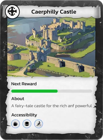 Explore Wales and collect the Caerphilly Castle loyalty card